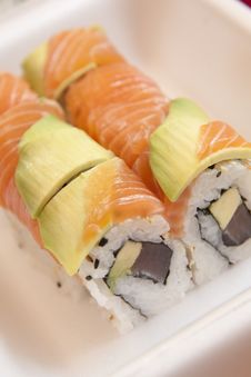 Sushi For Take-away Royalty Free Stock Photo Sushi For Take-away Royalty Free Stock Photo