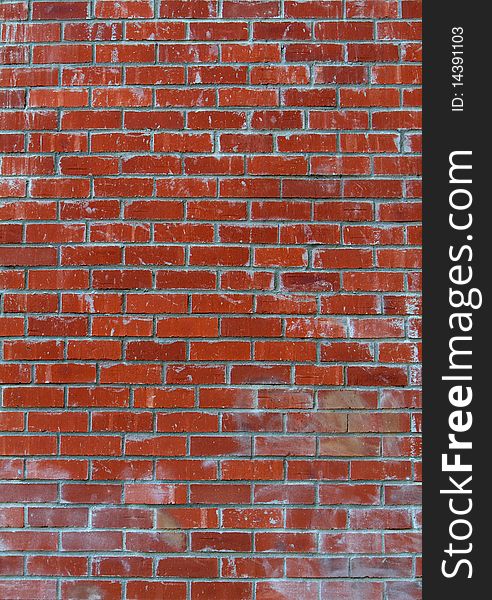 Lots Of Red Bricks Wall