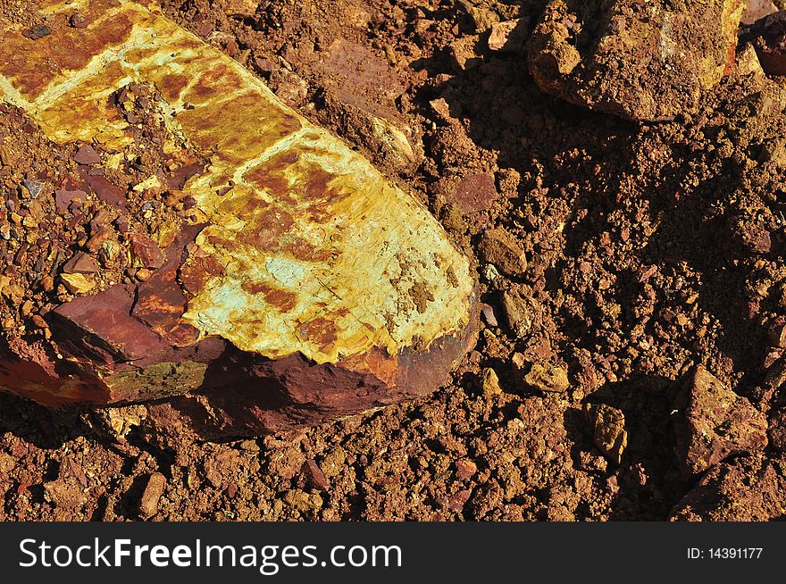 Red soil at the countryside