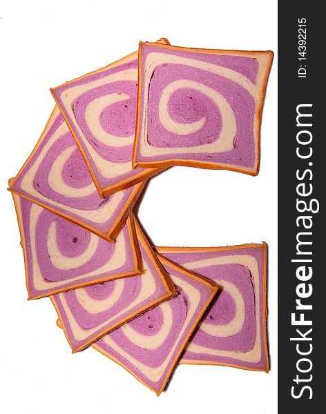 Purple Pattern Bread