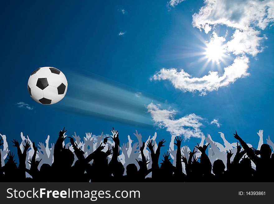 Football party under the sun of South Africa
