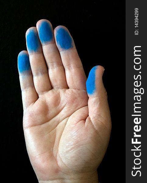 Blue Fingers