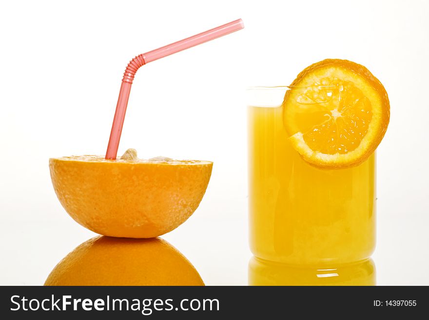 Freshly squeezed orange juice and. Freshly squeezed orange juice and