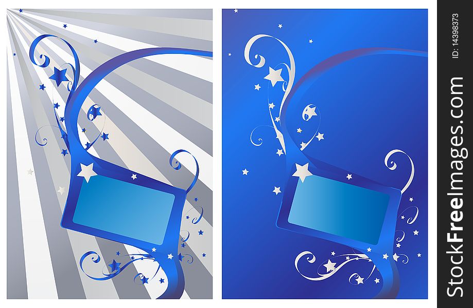 Abstract Fresh Blue Banner
