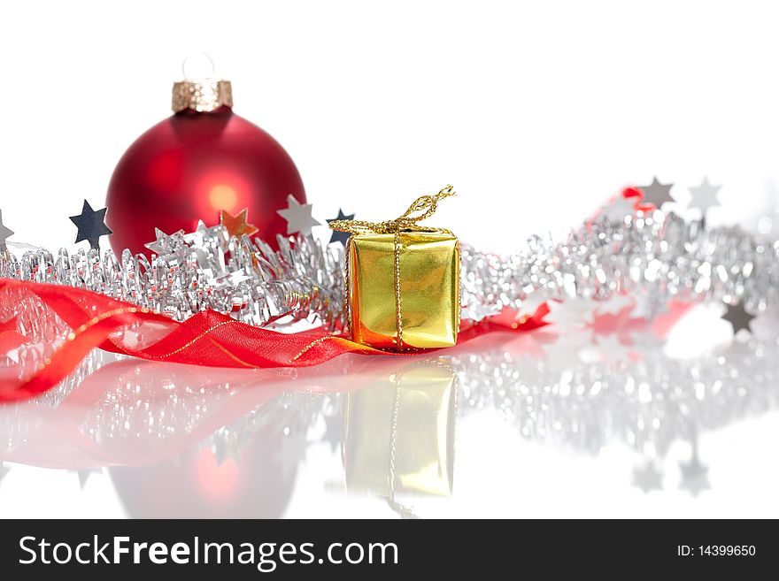 Nice christmas decoration isolated on a white backgorund