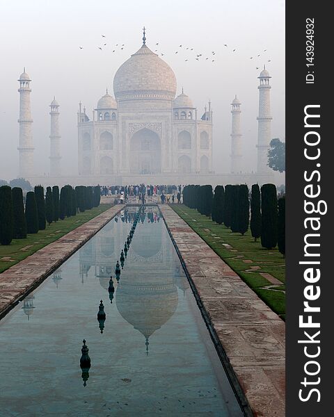 Taj Mahal, iconic architecture in Agra, India