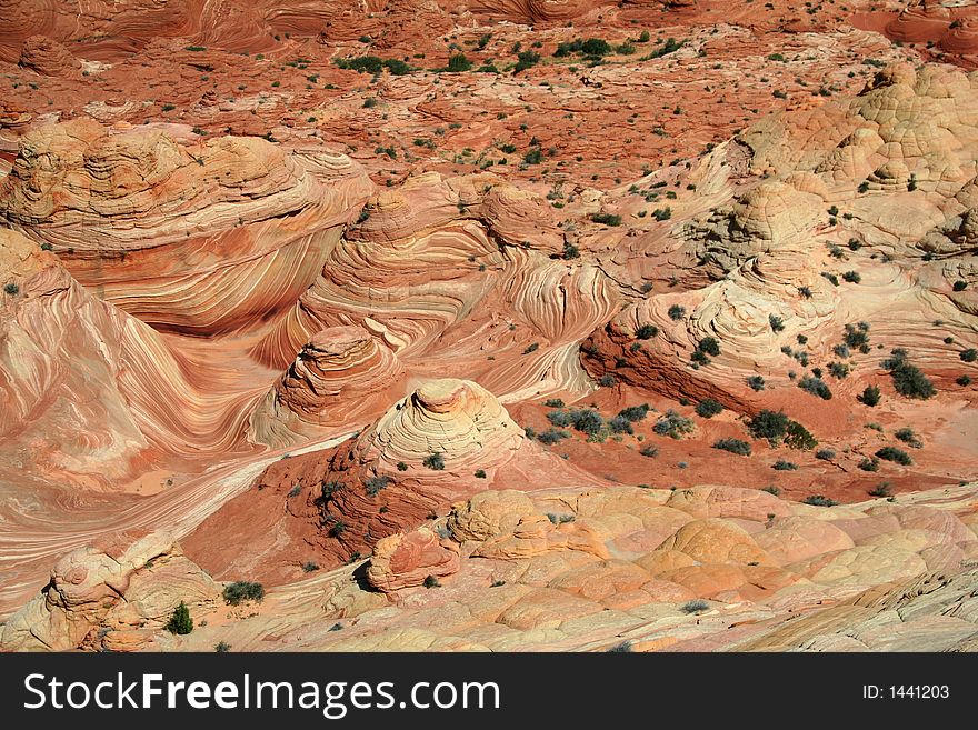 Overlook Of Wave Formations