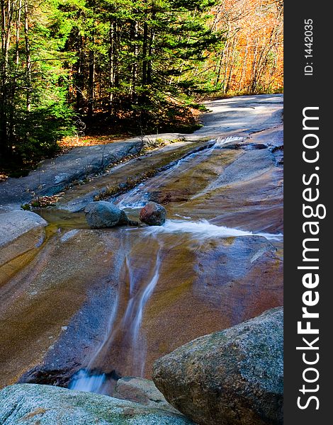 River flowing over rock ledge. River flowing over rock ledge