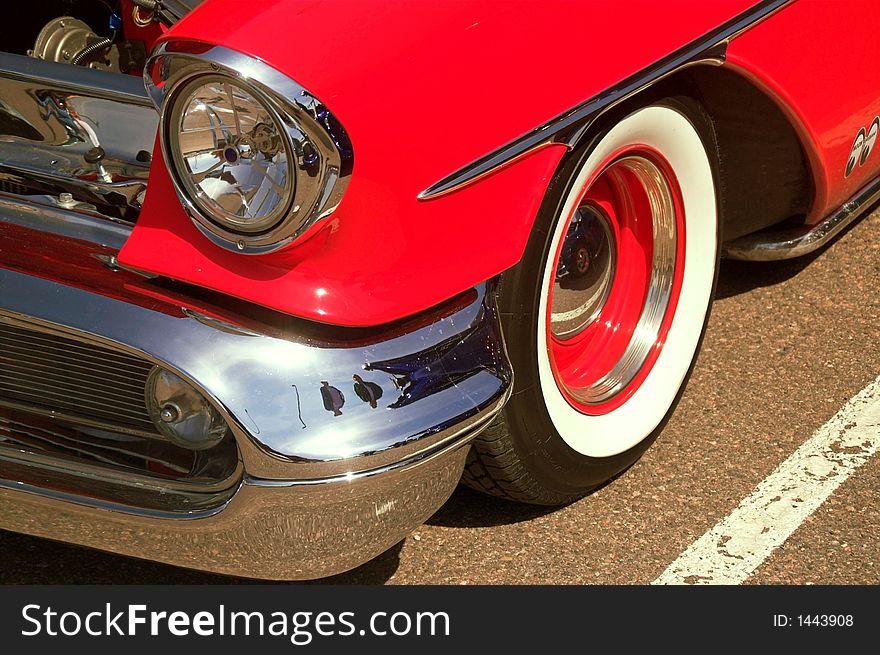 Classic 50s Oldsmobile front end