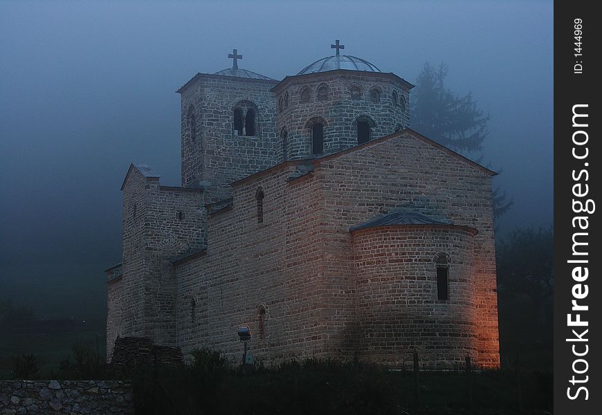 Orthodox romanesque monastery