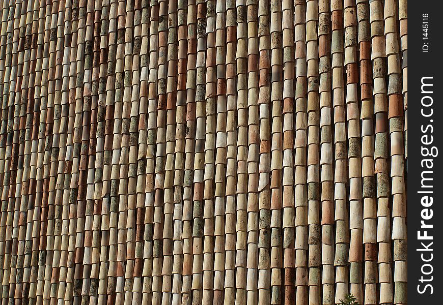 A roof in entrevaux, provence