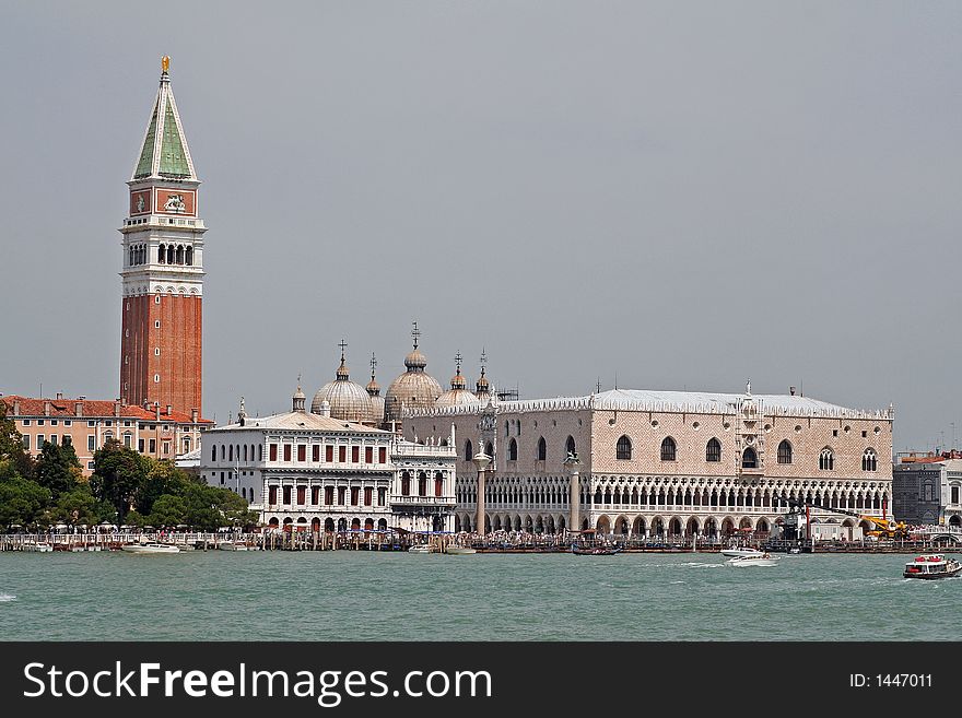 Historic building detail of Venice