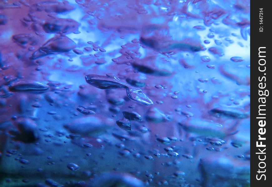 Blue background with bubbles closeup. Blue background with bubbles closeup