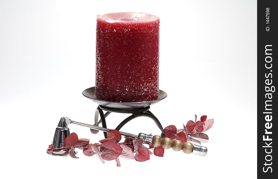 Photo of a Red Candle - Home Decor Concept