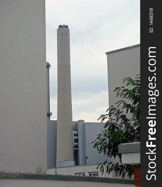 Chimneys of a power station. Okt. 06. Chimneys of a power station. Okt. 06