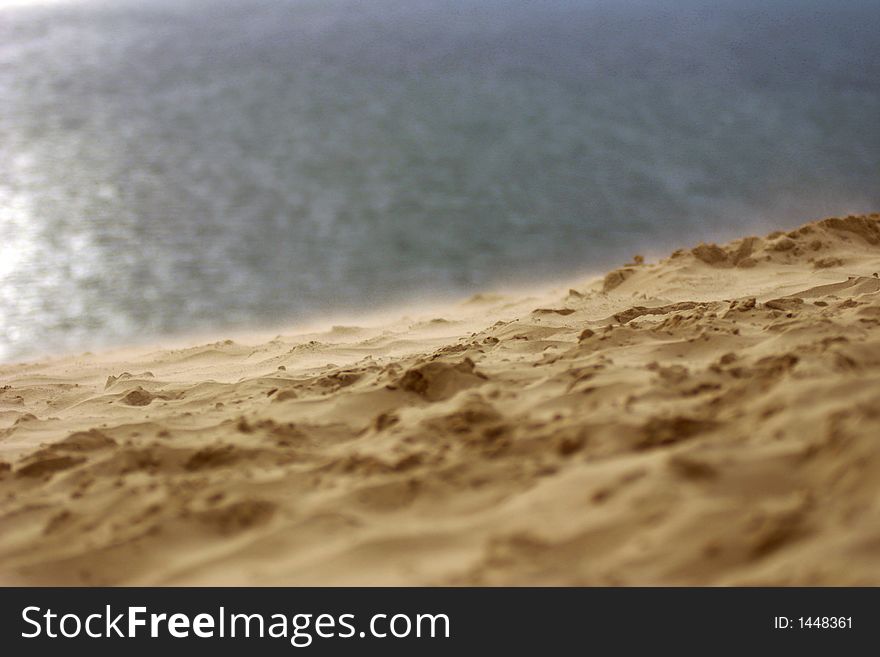 Wind At Sunset On The Beach