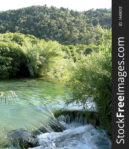 Water cascades in the Croatian National Park Krka