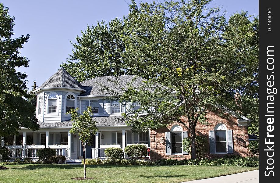 Modern Victorian home in an exclusive suburb.