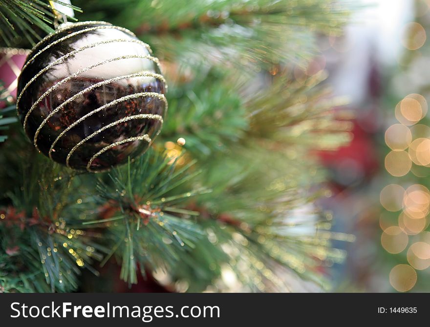 Christmas decoration on a xmas tree