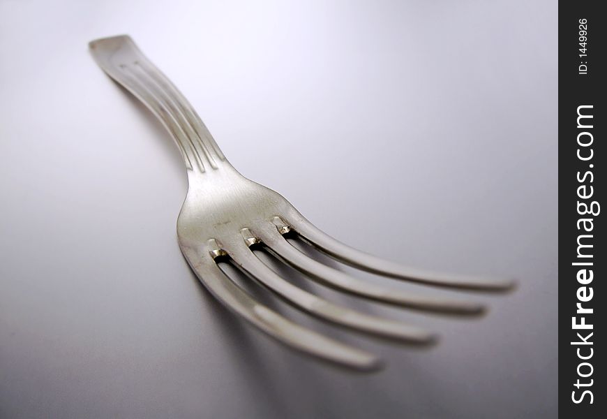 A close up of a fork.