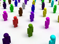 Colorful People Royalty Free Stock Photo Colorful People Royalty Free Stock Photo