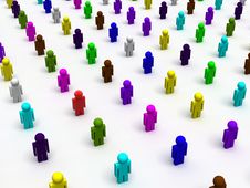 Colorful People Royalty Free Stock Images Colorful People Royalty Free Stock Images