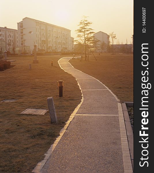 A Road In The Sunset