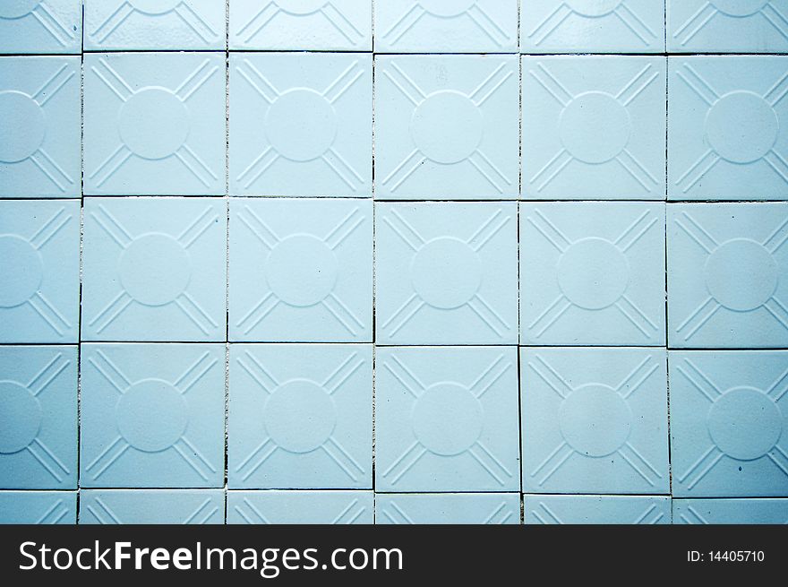 Grunge shabby blue tiled background. Grunge shabby blue tiled background