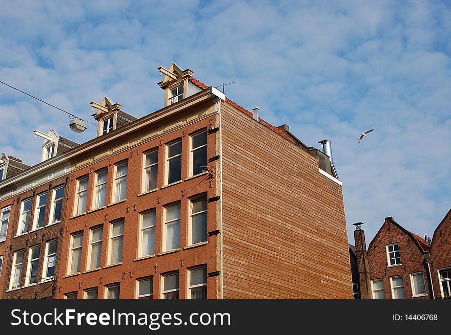 Dutch Building In Amsterdam