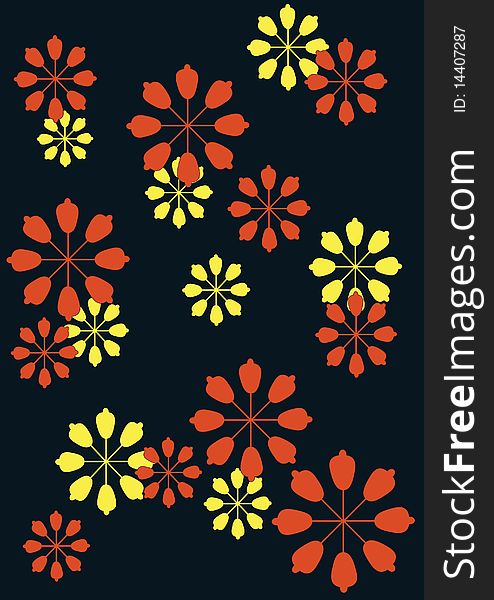 Floral background floral, , black