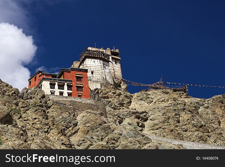 Buddhist monastery in Leh in Ladakh