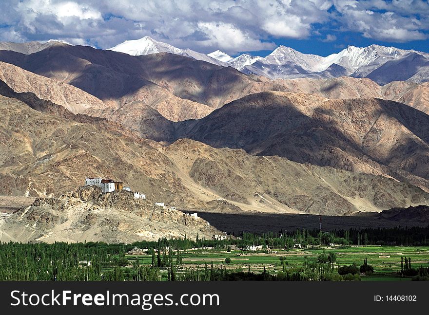 Buddhist monastery of Thiksey in Ladakh, north India. Buddhist monastery of Thiksey in Ladakh, north India.