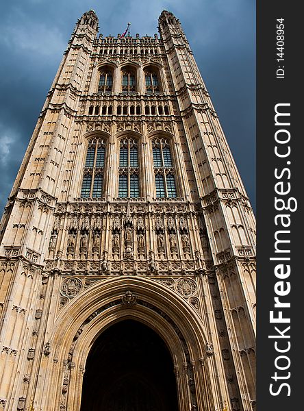 Houses of parliament - Victoria tower perspective