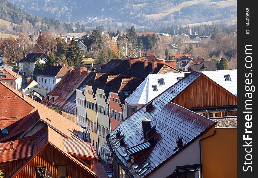 View of Murau,Styria,Austria. View of Murau,Styria,Austria