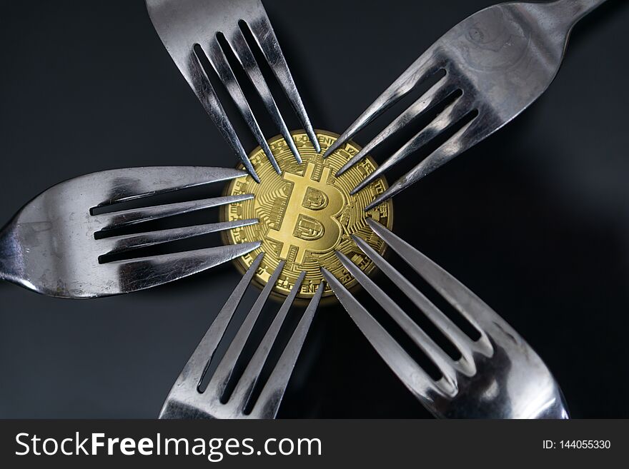 Bitcoin getting New Hard Fork Change, Physical Golden Crytocurrency Coin under forks