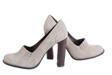 Chamois High-heel Woman Shoes Royalty Free Stock Image Chamois High-heel Woman Shoes Royalty Free Stock Image