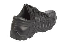 Black Leather Running Shoe Stock Image Black Leather Running Shoe Stock Image