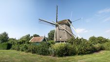 Panorama Of Dutch Windmill Stock Photos Panorama Of Dutch Windmill Stock Photos