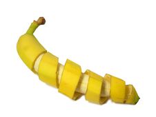 Peeled Banana Stock Photography