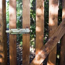 Wood Gate Royalty Free Stock Photo Wood Gate Royalty Free Stock Photo