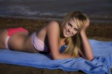 Relaxing By Water Beach Stock Photos Relaxing By Water Beach Stock Photos