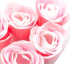 Buds Of Artificial Pink Roses Stock Photos Buds Of Artificial Pink Roses Stock Photos