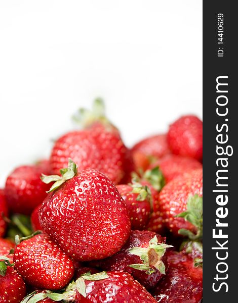 Vertical image of berries of a strawberry. Vertical image of berries of a strawberry