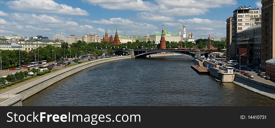 The Moscow Kremlin in the summer. Sunny day. The Moscow Kremlin in the summer. Sunny day.