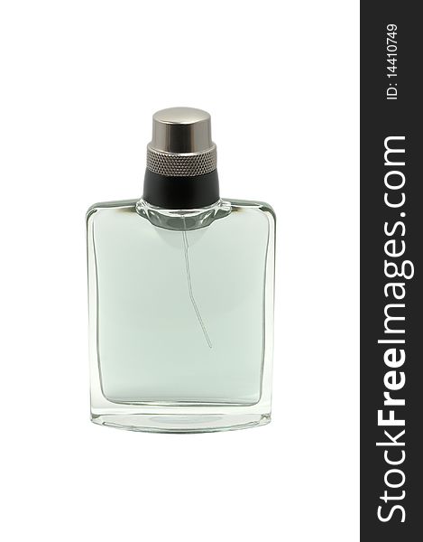 Grey bottle of perfume