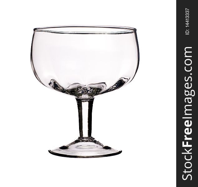 Empty Glass isolated on white