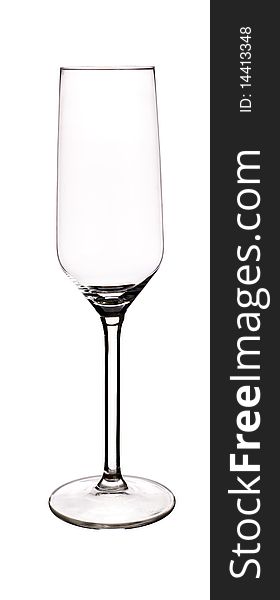 Champagne Glass isolated on white