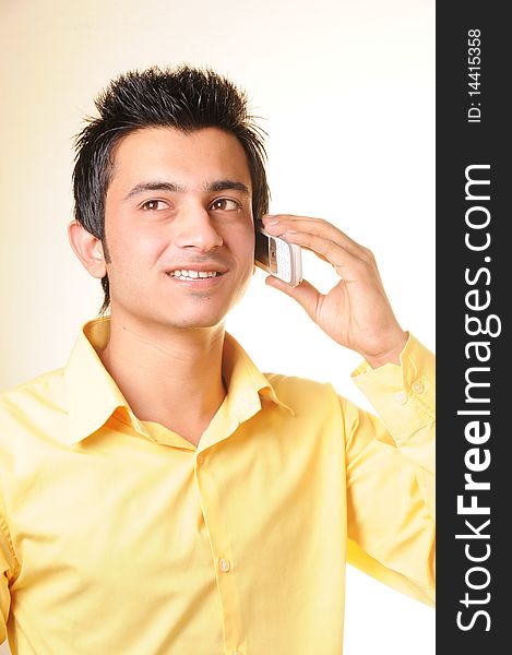 Young Businessman with cell phone