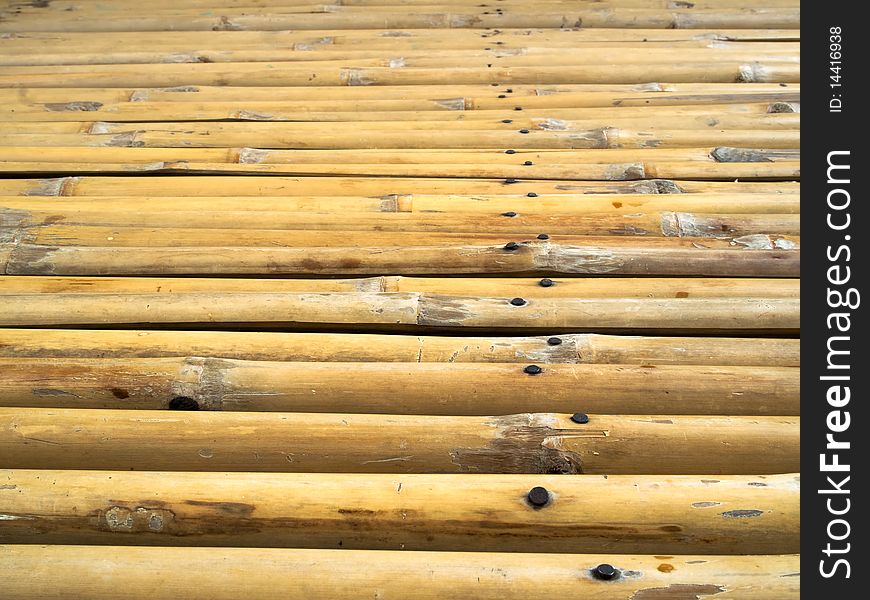 Taken from the bed made of bamboo to sit or sleep. Taken from the bed made of bamboo to sit or sleep