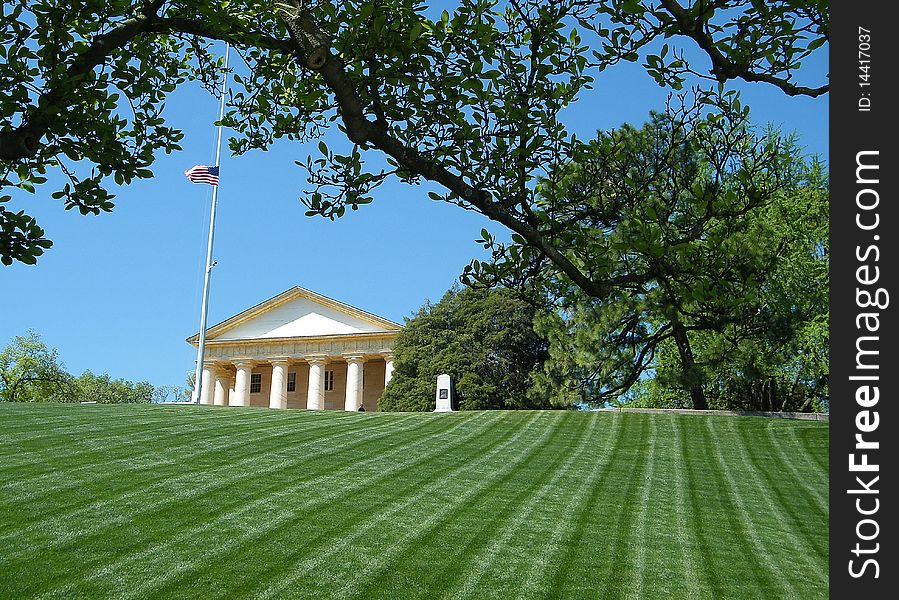 Arlington House Memorial in Arlington National Cemetery, Arlington Virginia USA. Arlington House Memorial in Arlington National Cemetery, Arlington Virginia USA